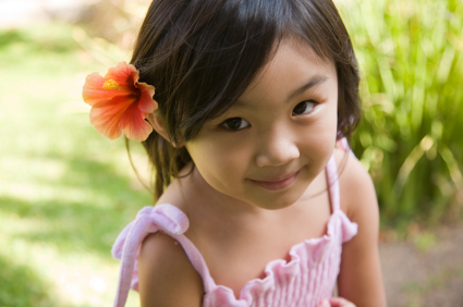 Girl with flower in hair - Pediatric Dentist in Keller, Fort Worth and Southlake, TX - Bridget McAnthony, DDS